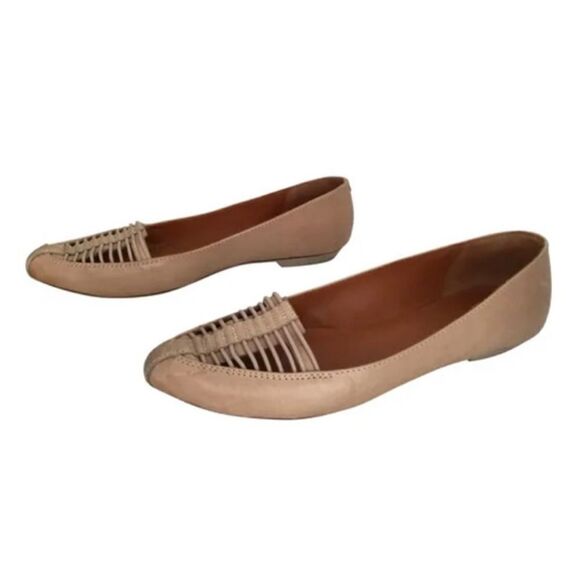 Givenchy tan leather ballet flats - Picture 1 of 8